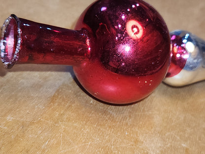 Vintage Mercury Glass Tree Topper NO BOX tt09