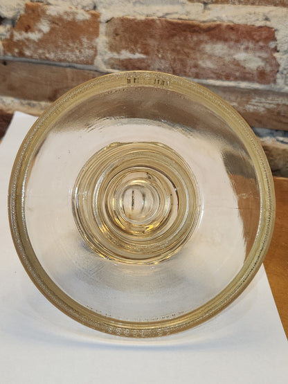 Vintage Kimble 830 Clear but Slight Amber Tint Tempered Glass Insulator 12-51 Made in USA 830a