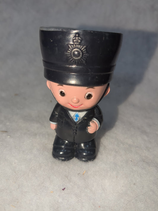 Vintage Policeman egg cup, trinket, air planter Hong Kong ec8