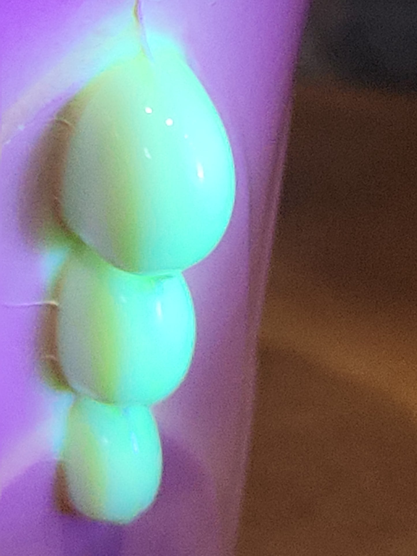 Vintage Vitrock Uranium Glass Vase Peach and White Scalloped Edges Beaded Handles Art Deco Vase GLOWS GREEN gl90