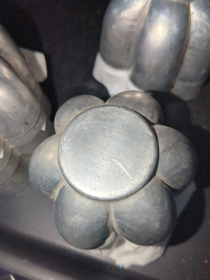 Vintage flower shaped aluminum baking cooking muffin tart tins alu20
