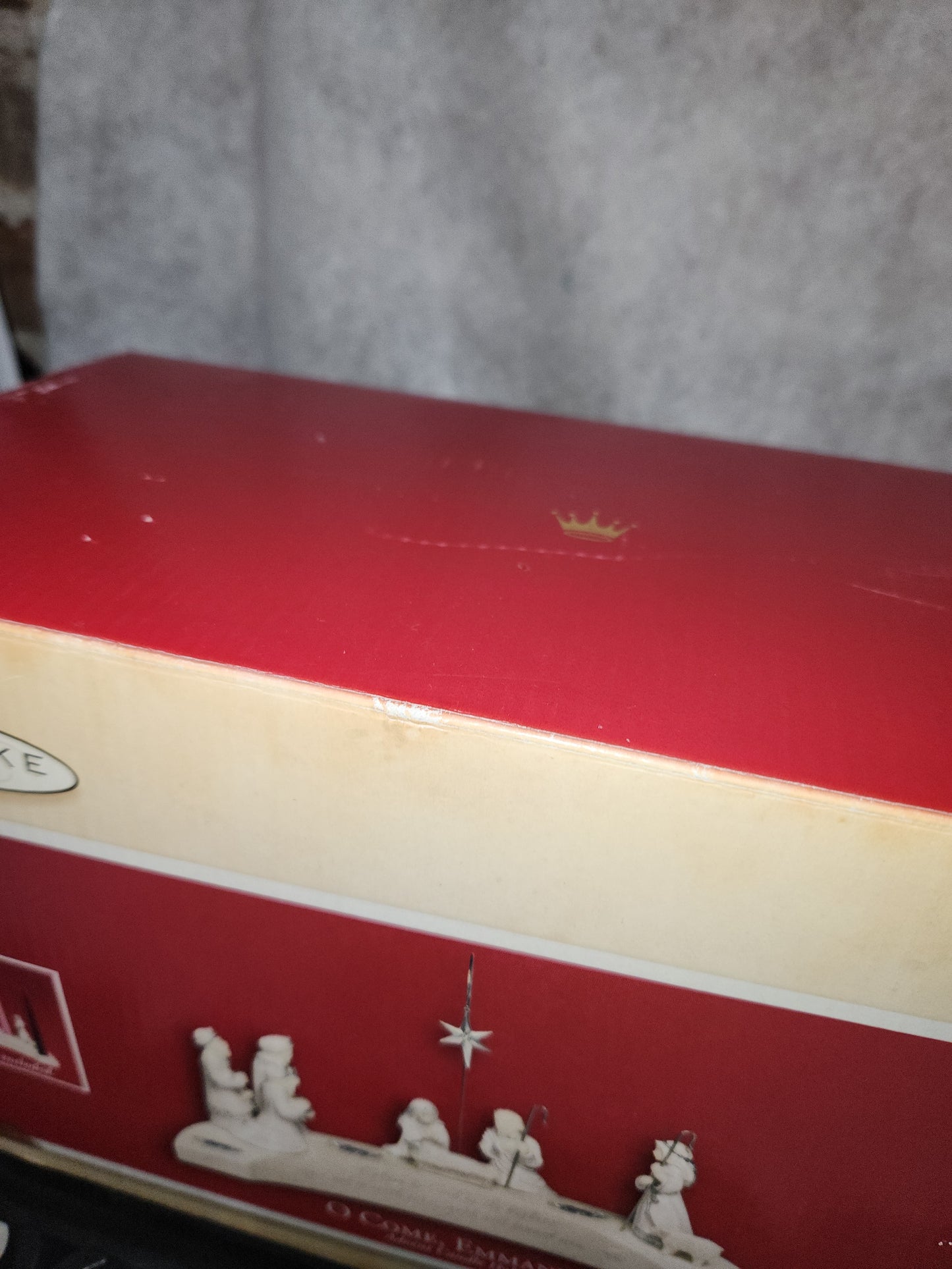 Vintage Hallmark Keepsake O Come, Emmanuel Nativity Advent Candle Holder has box 2004