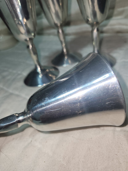 Vintage Raimond Italy Silver Wine Cups silver stemware set of 4 ss681