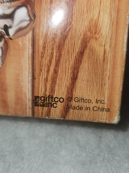 NOS GIFTCO SILVER BELL DOOR KNOB HANGER 12" LONG NEW IN BOX METAL dk7