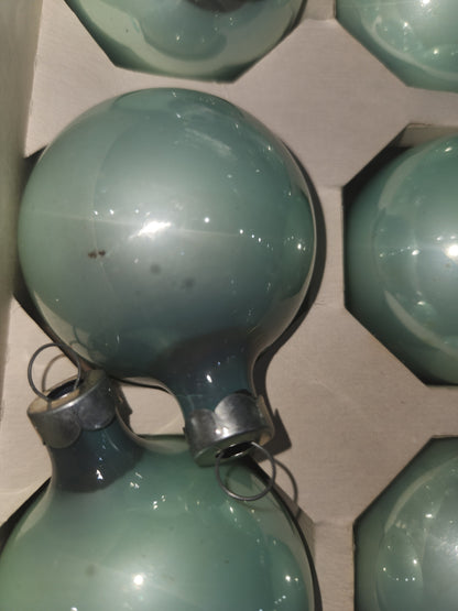 Vintage Pyramid Rauch Mint Green 2" ornaments bo68