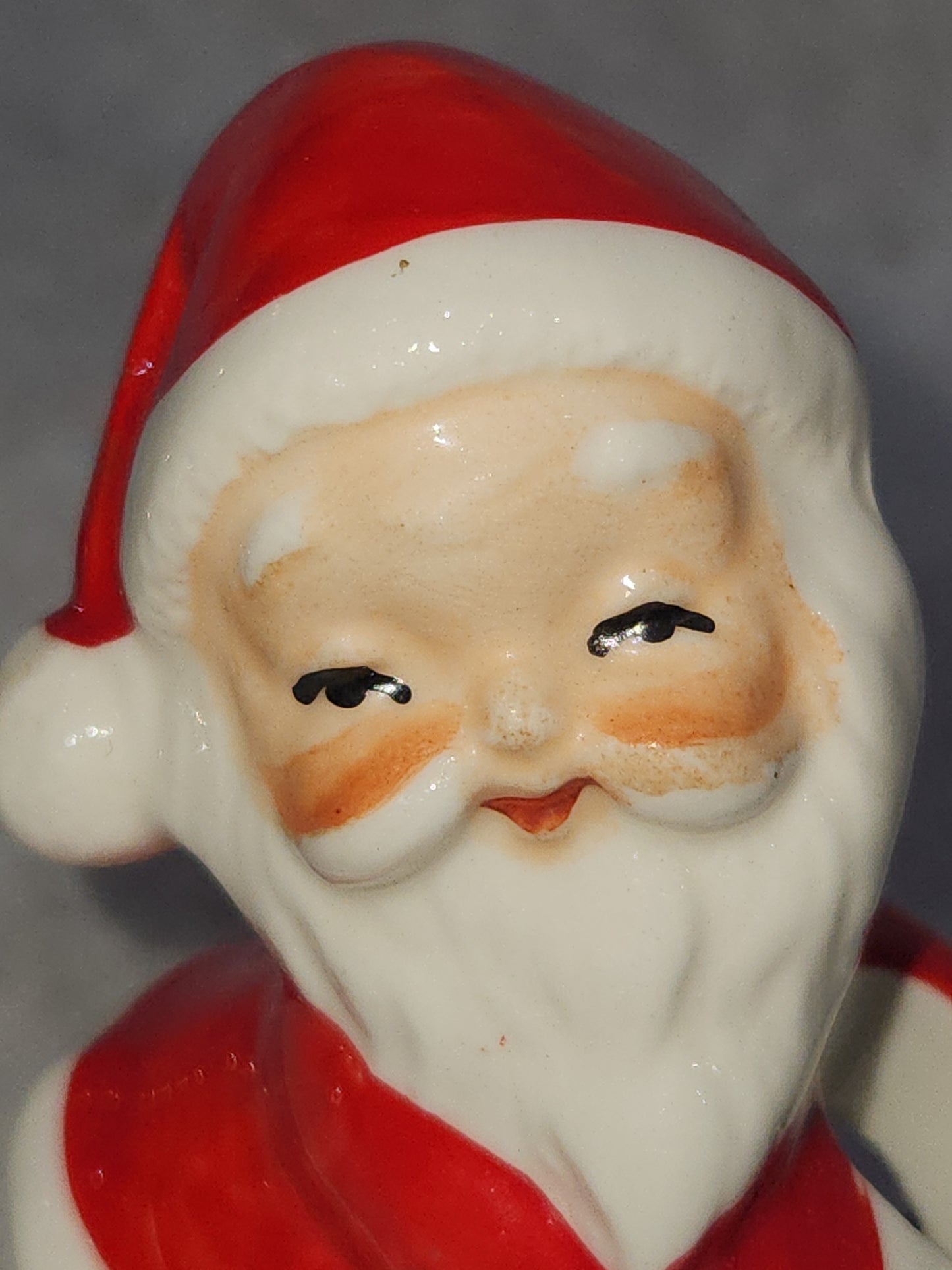 Vintage Santa Candle sitter Made In Japan 3" sn66