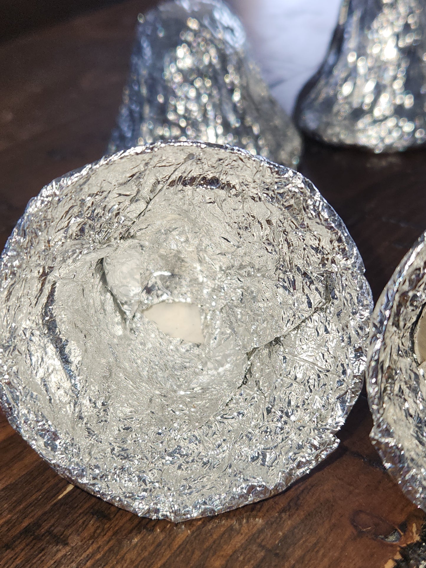 Vintage Christmas Foil Paper Mache Bell Christmas Ornament SEE DESCRIPTION