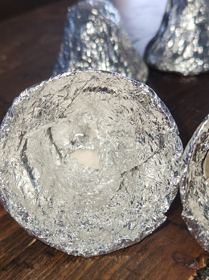 Vintage Christmas Foil Paper Mache Bell Christmas Ornament SEE DESCRIPTION