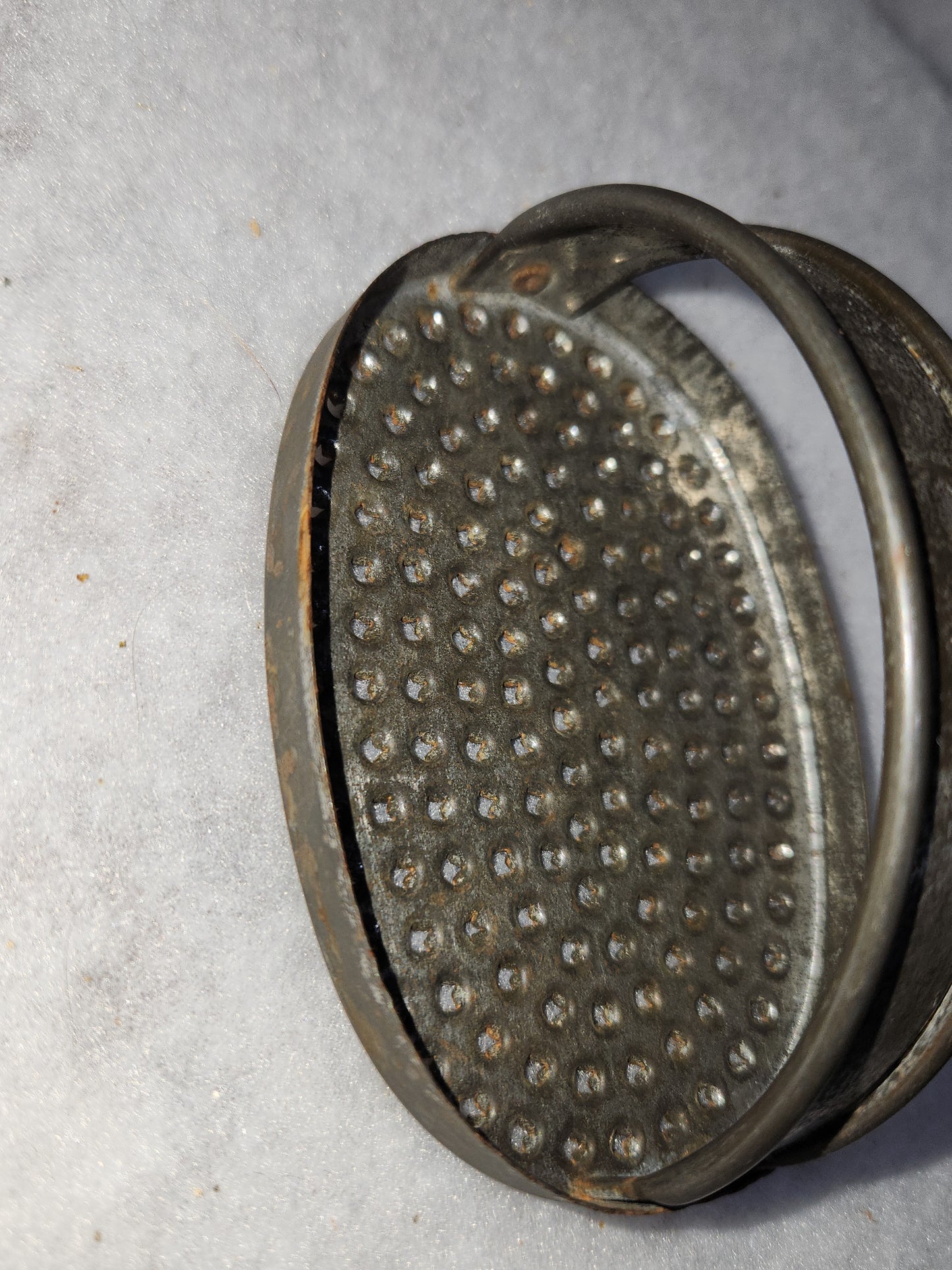Vintage Antique aluminum Palm Grater Hand Grater Ricer kit111