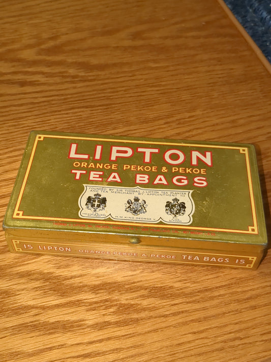 vintage Lipton orange pekoe tea tin t65