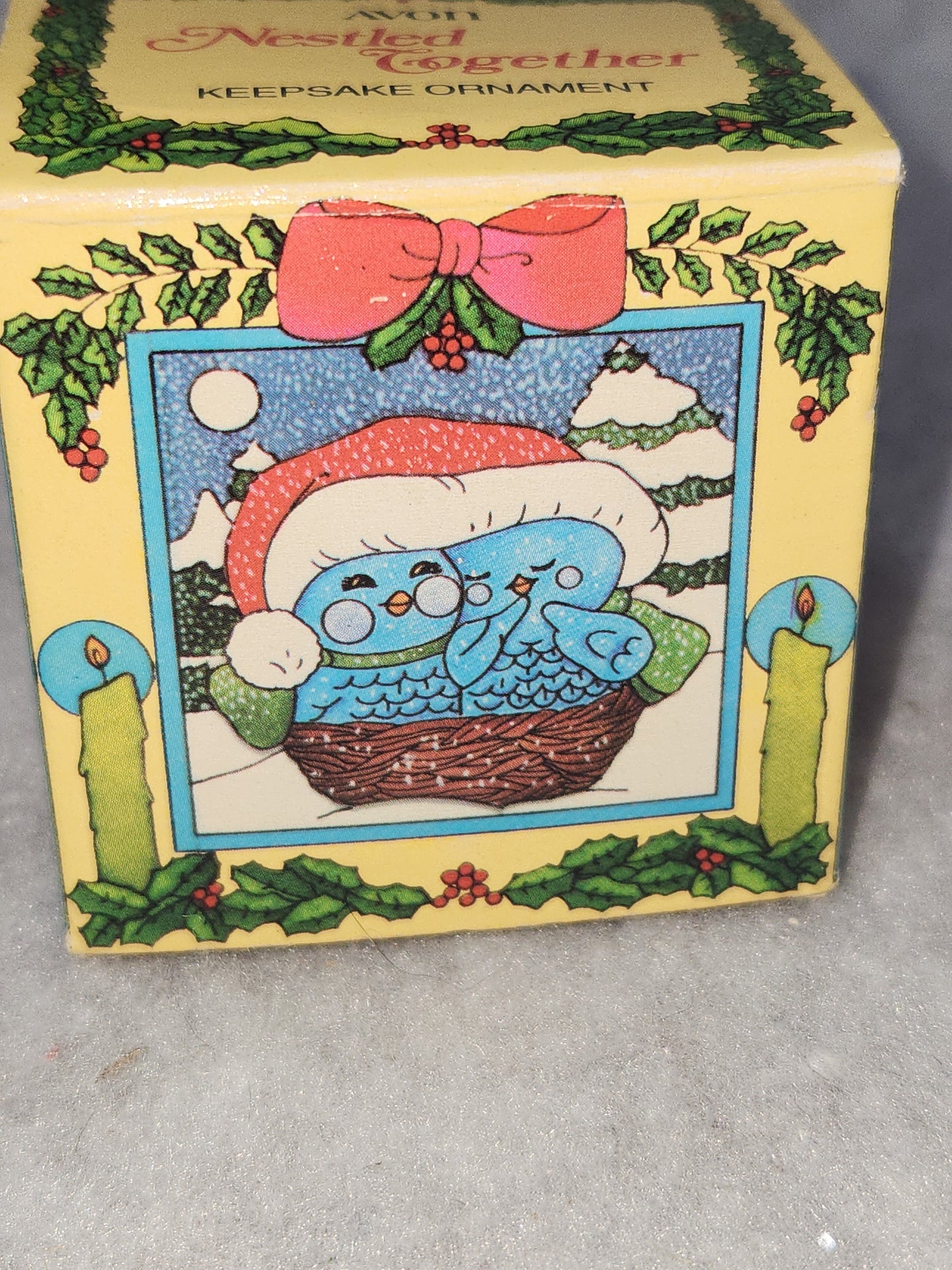 Avon Keepsake Ornaments  Nestled Together 1982 Has Box