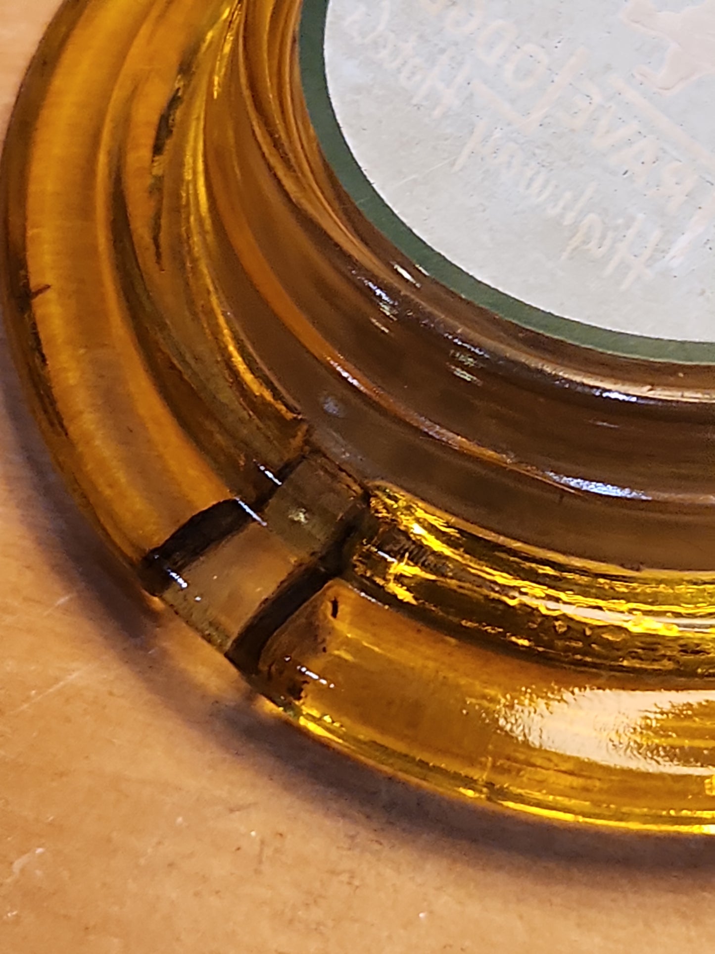 Vintage Ashtray Travel Lodge Highway Hotels A Lighter Amber at5