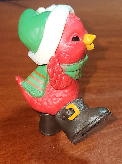 Hallmark Figurine Merry Cardinal with Snowball 1981 minature
