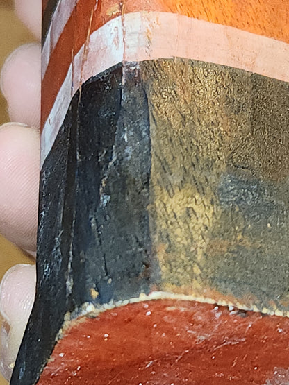 Folk Art Wood Santa Claus With Moveable Arms probably vintage