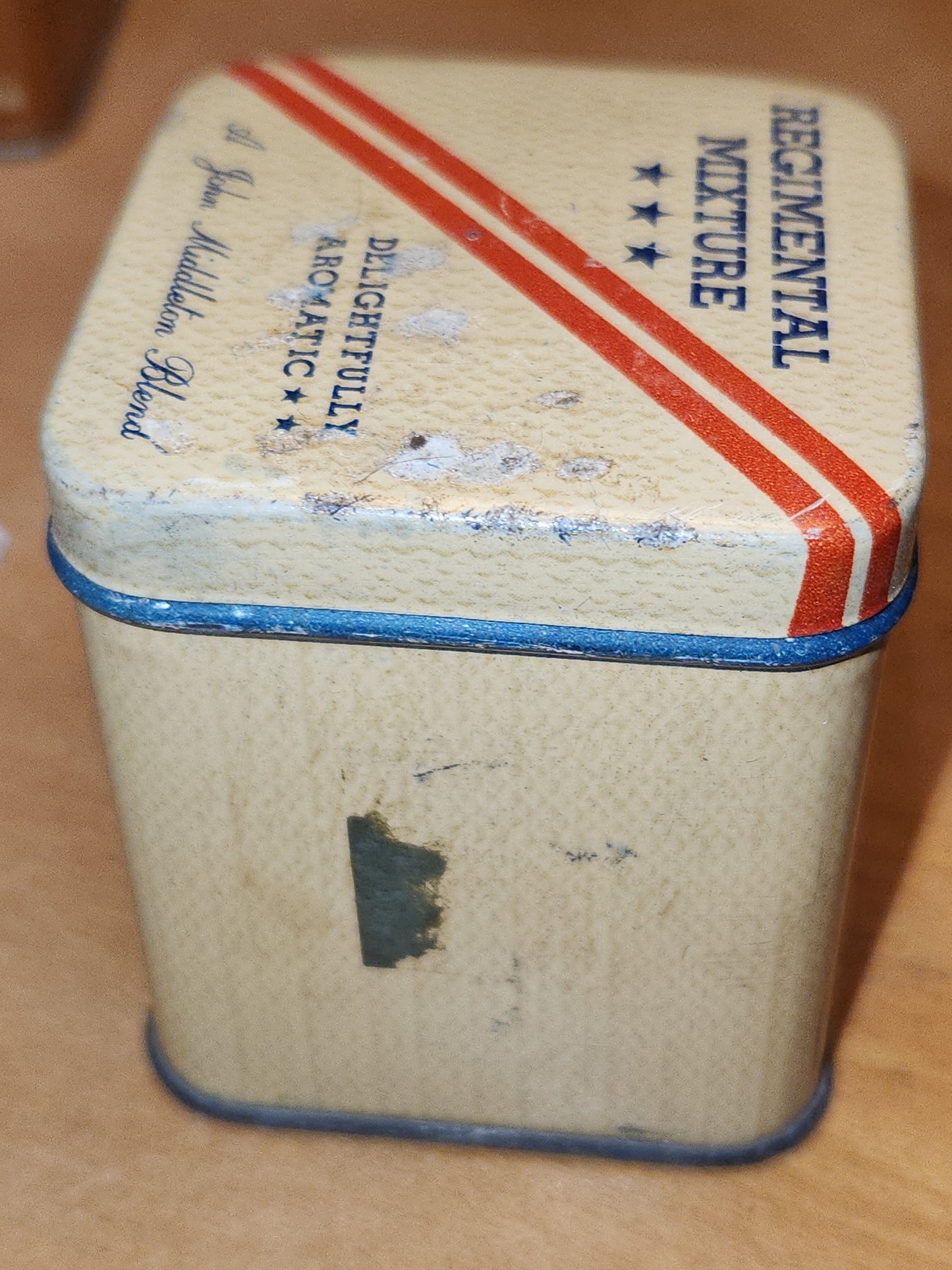 Vintage John Middleton Tobacco Tins Walnut, Regimental, Philadelphia, Bin 56 NO CONTENTS tt56