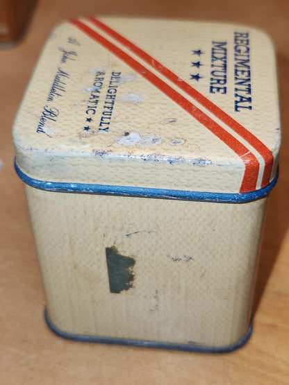 Vintage John Middleton Tobacco Tins Walnut, Regimental, Philadelphia, Bin 56 NO CONTENTS tt56