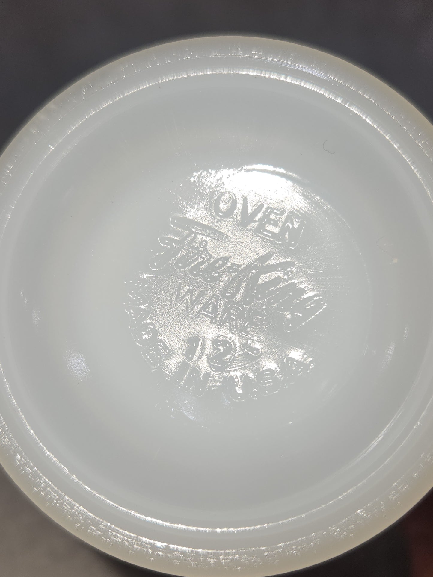 Vintage Fire King White Milk Glass Ribbed Swirl Tea Cup Oven Ware sugar bowl fk6