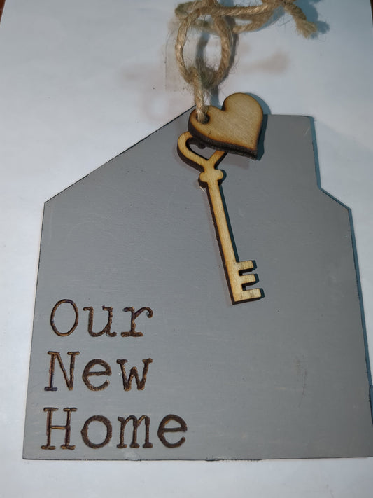 Ornament or car charm Our New Home ho1