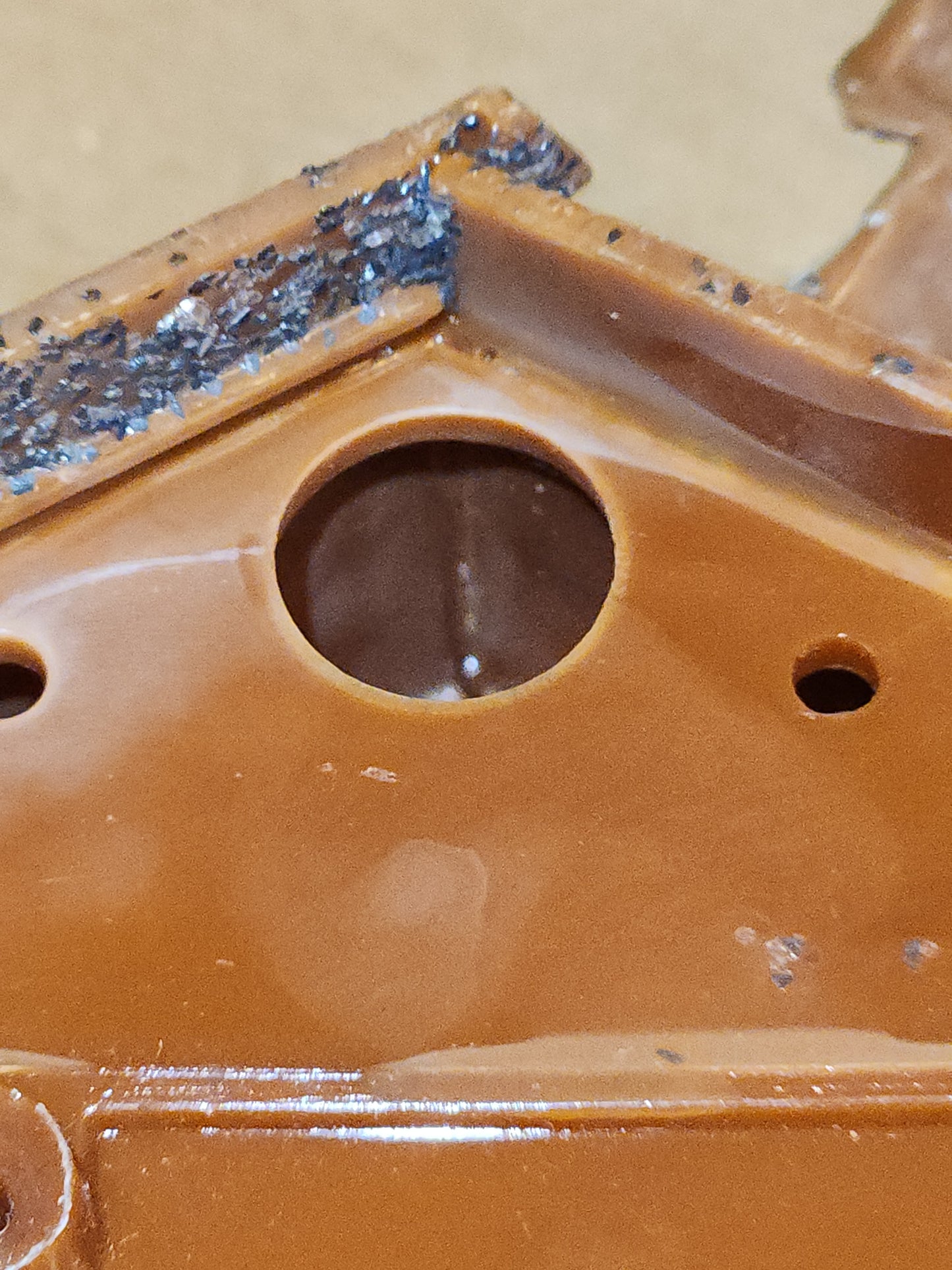 Vintage Plastic Celluloid Nativity Made in Hong Kong Mica n10