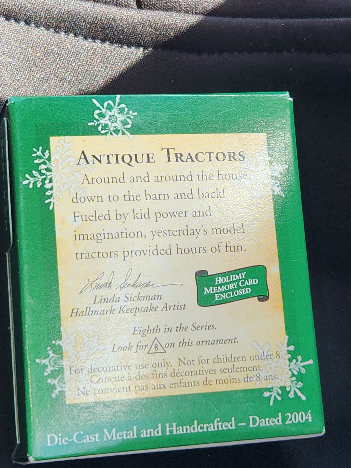 Vintage Hallmark Keepsake Ornament Antique Tractors Miniature Collector's Series 2004