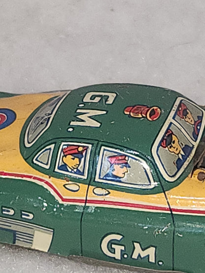 Vintage G-Men Gangster Tin Litho Toy Car Japan car6