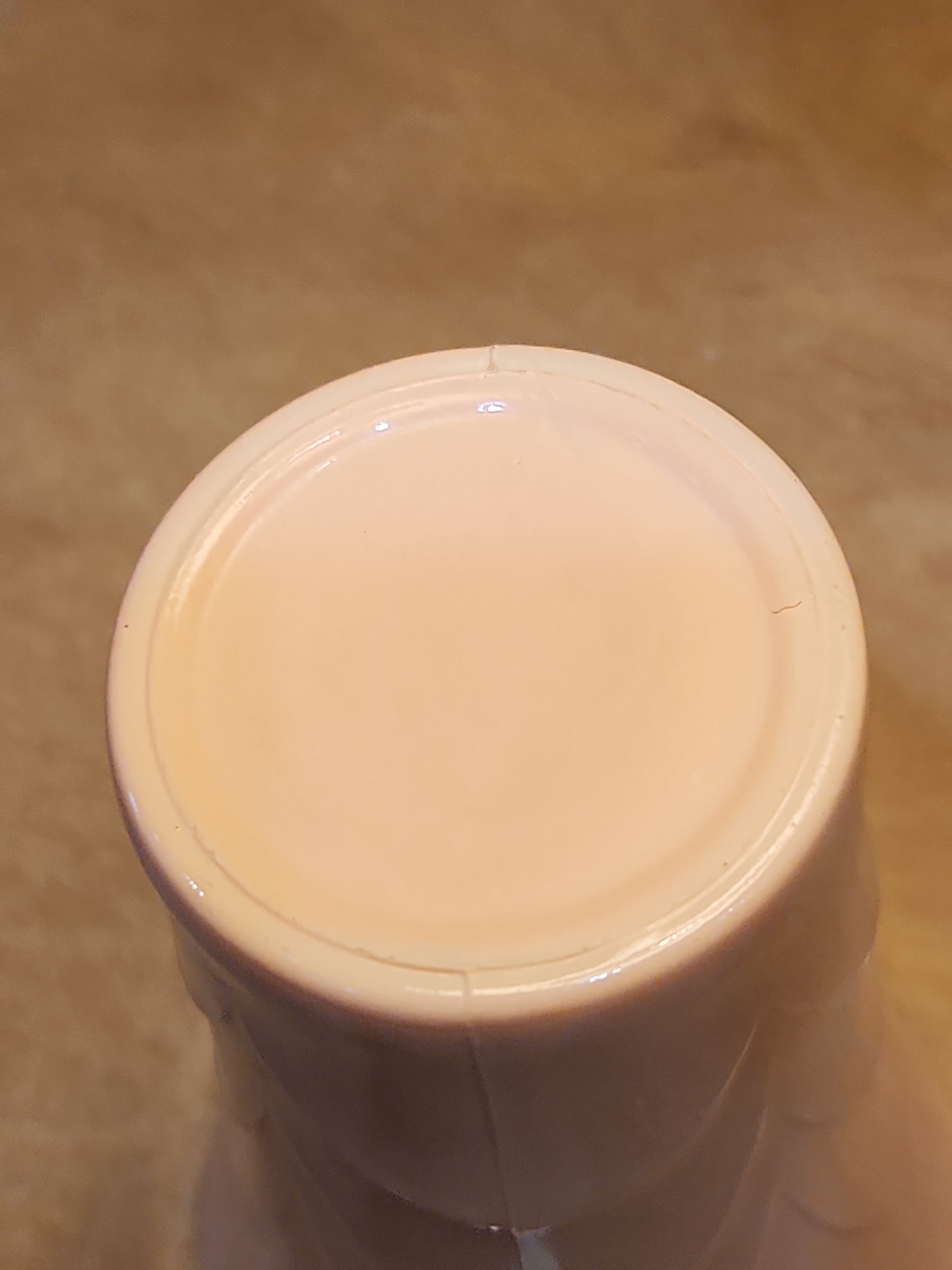 Vintage Vitrock Uranium Glass Vase Peach and White Scalloped Edges Beaded Handles Art Deco Vase GLOWS GREEN gl90