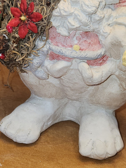 Vintage Dreamsicles Christmas Santa Bunny Figurine Cast Art 1993 Has Original Box Kristin Haynes Cast Art Industries di9