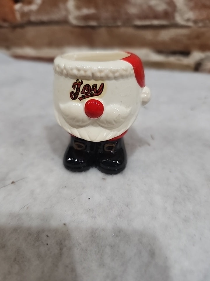 Vintage Santa's Pants Mini Planter Mug Trinket Made In Japan sticker