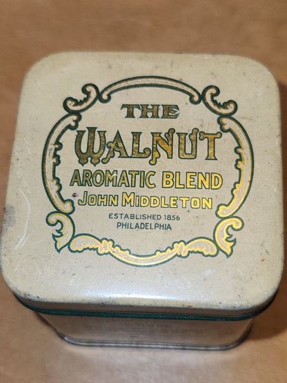Vintage John Middleton Tobacco Tins Walnut, Regimental, Philadelphia, Bin 56 NO CONTENTS tt56