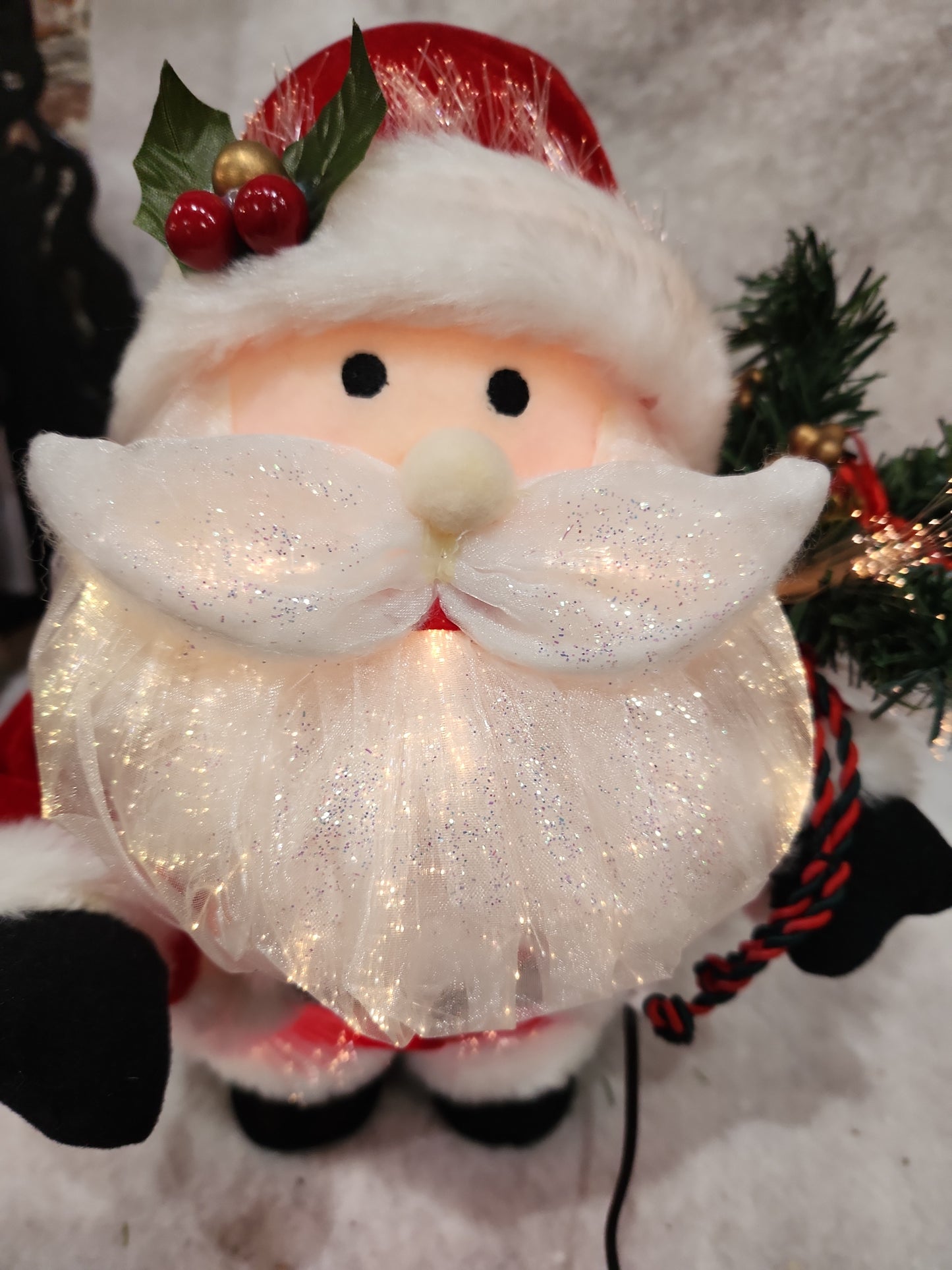 Avon Fiber Optic Dazzling Holiday Santa Claus 2009 sa7