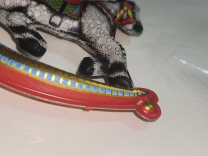 Vintage Hallmark Keepsake Ornanent Tin Rocking Horse 1983