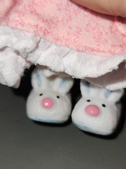 Vintage Hallmark Keepsake Ornament Mistletoe Miss First in Mistletoe Miss Series Set of 2 Doll & Teddy 2001