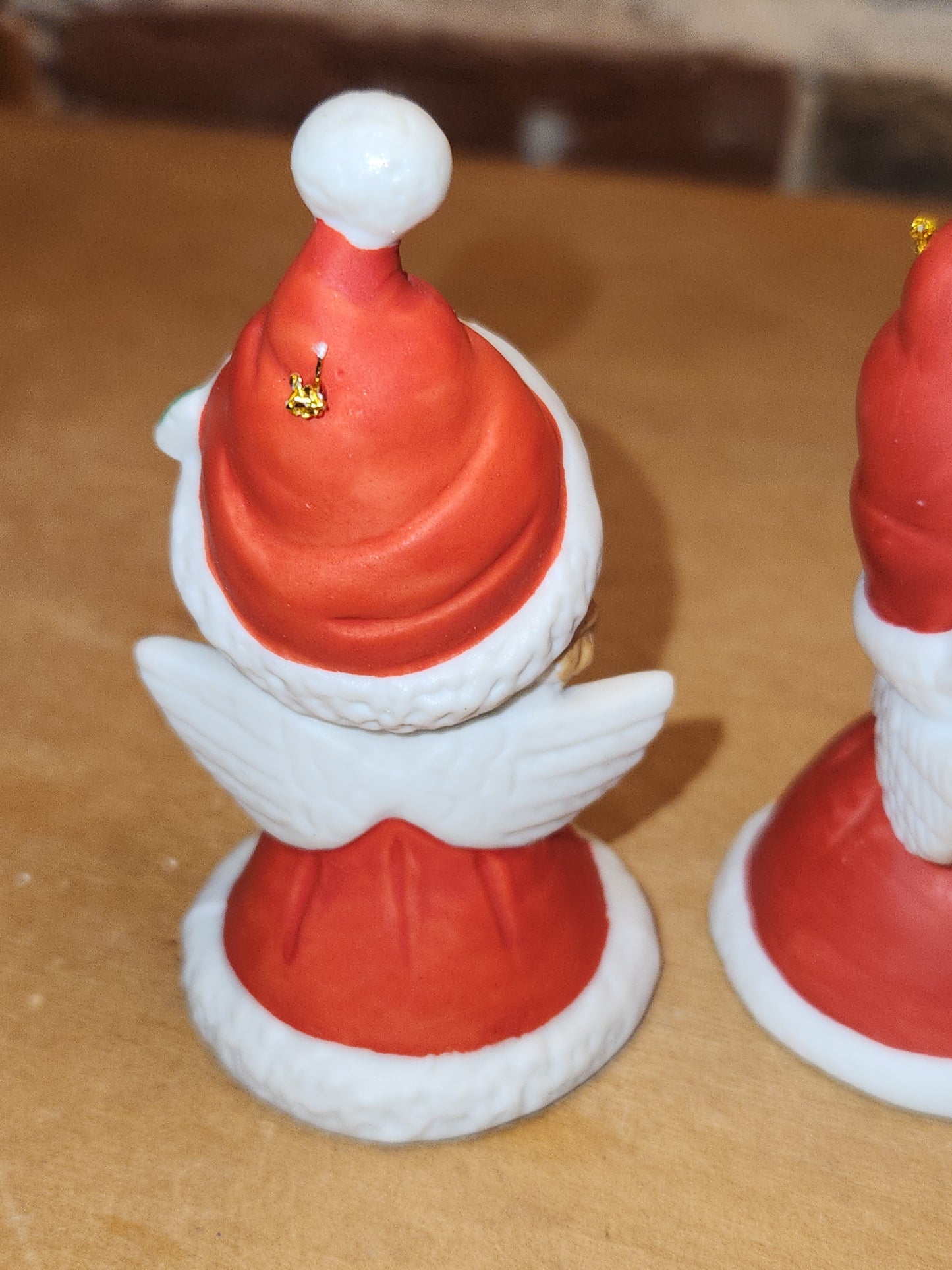 Vintage Lefton Petite Angel Girl Bell Figurines Set of 3. Praying Angel Signed.