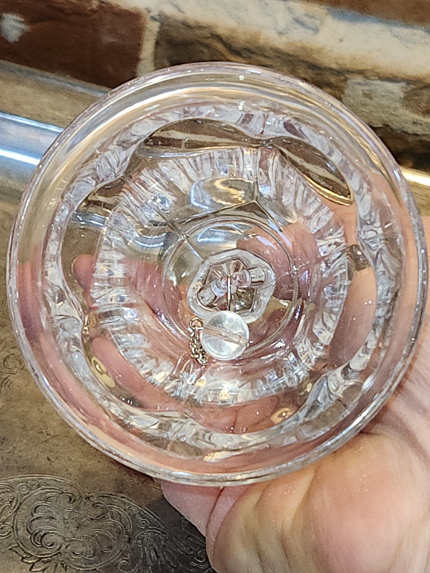 Vintage Pressed Glass Bell be6