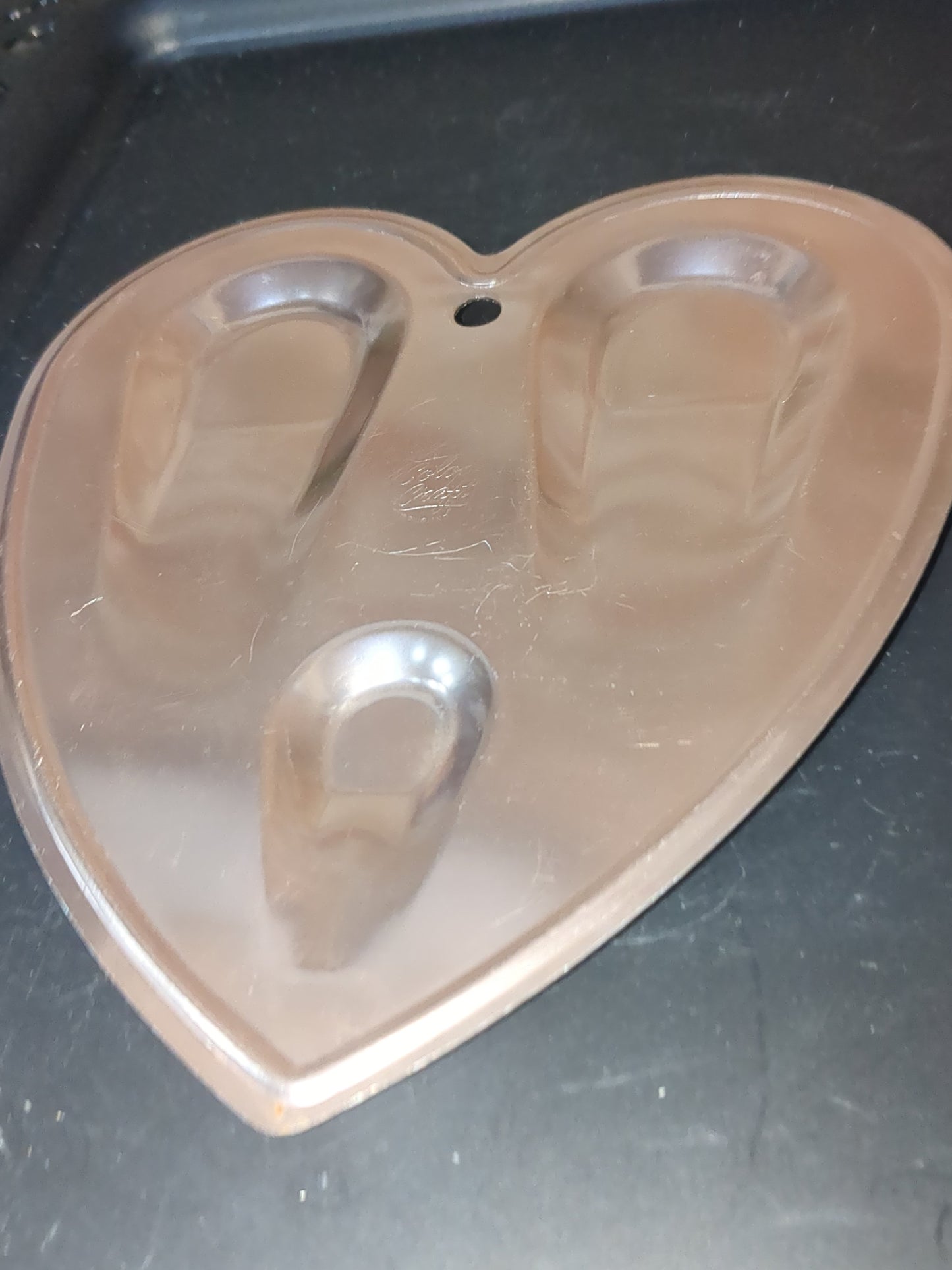 Aluminum color craft heart spoon rest alum256