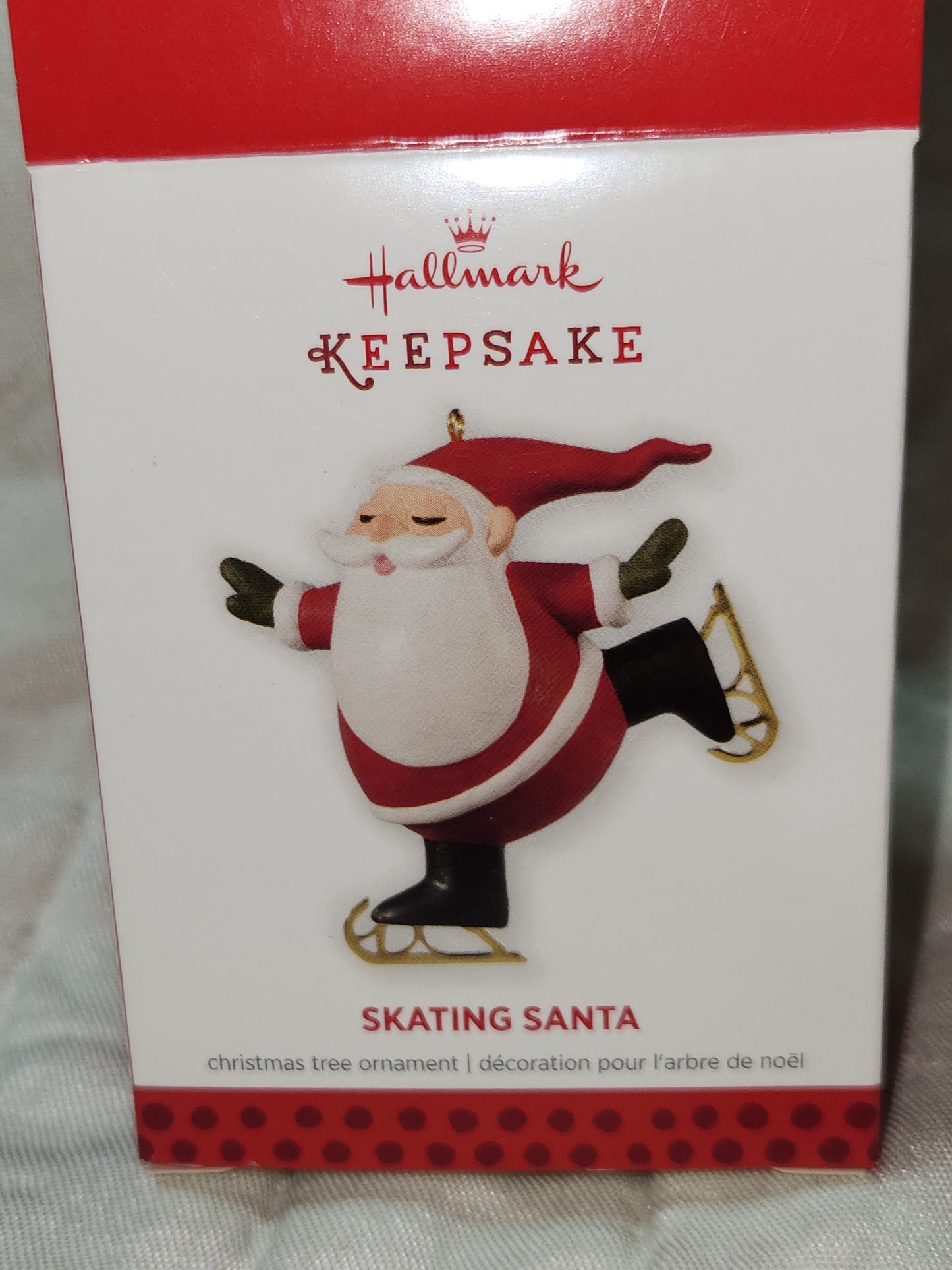 Hallmark Keepsake Ornament 2013 Skating Santa hos7