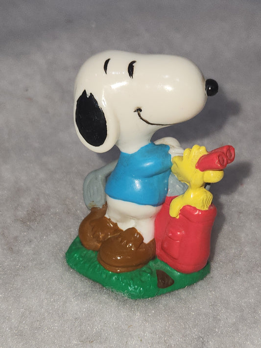 Vintage Peanuts Snoopy Woodstock Golf Golfing United Syndicate Inc. Toy11