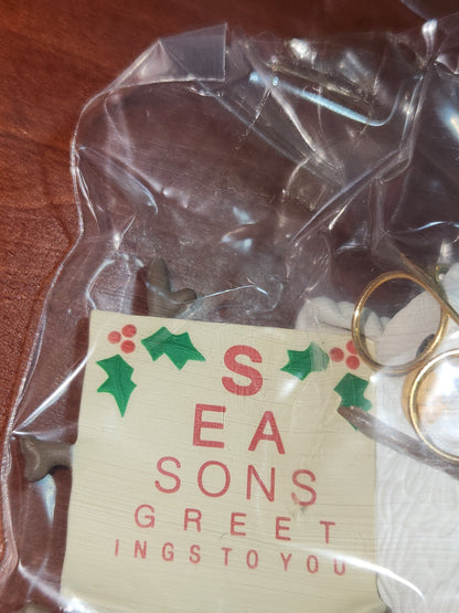 Vintage Hallmark Keepsake Ornament “Owliday” Wish Unopened 1987 miniature