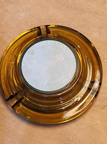 Vintage Ashtray Travel Lodge Highway Hotels A Lighter Amber at5