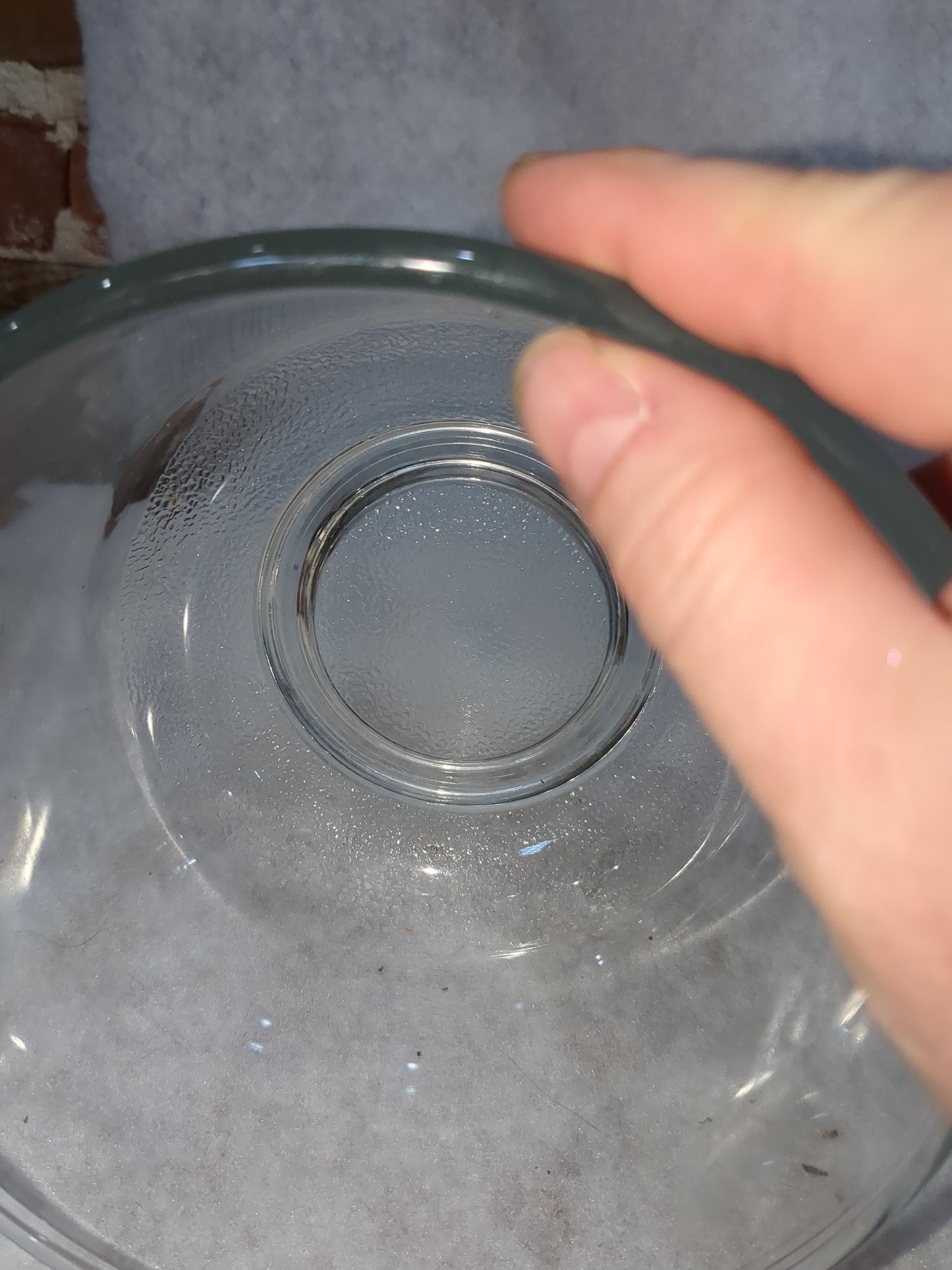 Vintage replacement Oster Regency clear glass mixing bowl   6.5" diameter kit349