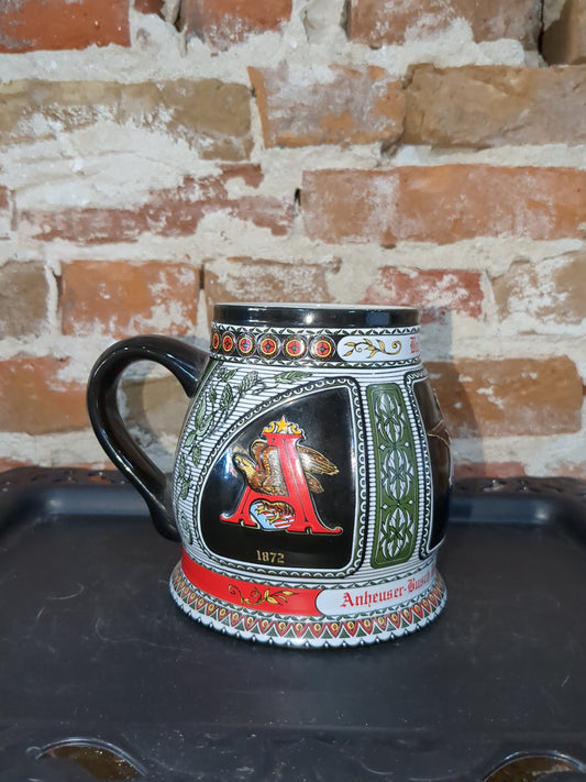 Budweiser Mug A& E 1872 Edition 1st in series 1992 black