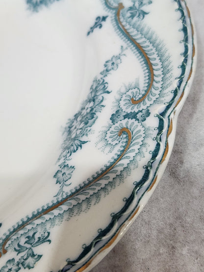 Johnson Brothers China Regis teal blue Dinner Plate 9 3/4" pl65
