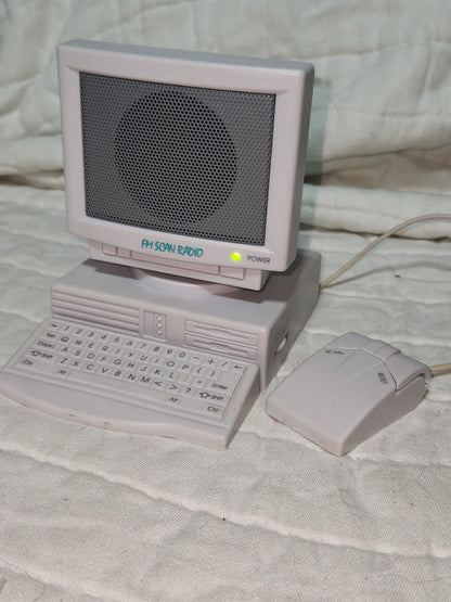 Vintage Desktop Computer FM Radio with Working Mouse rad2