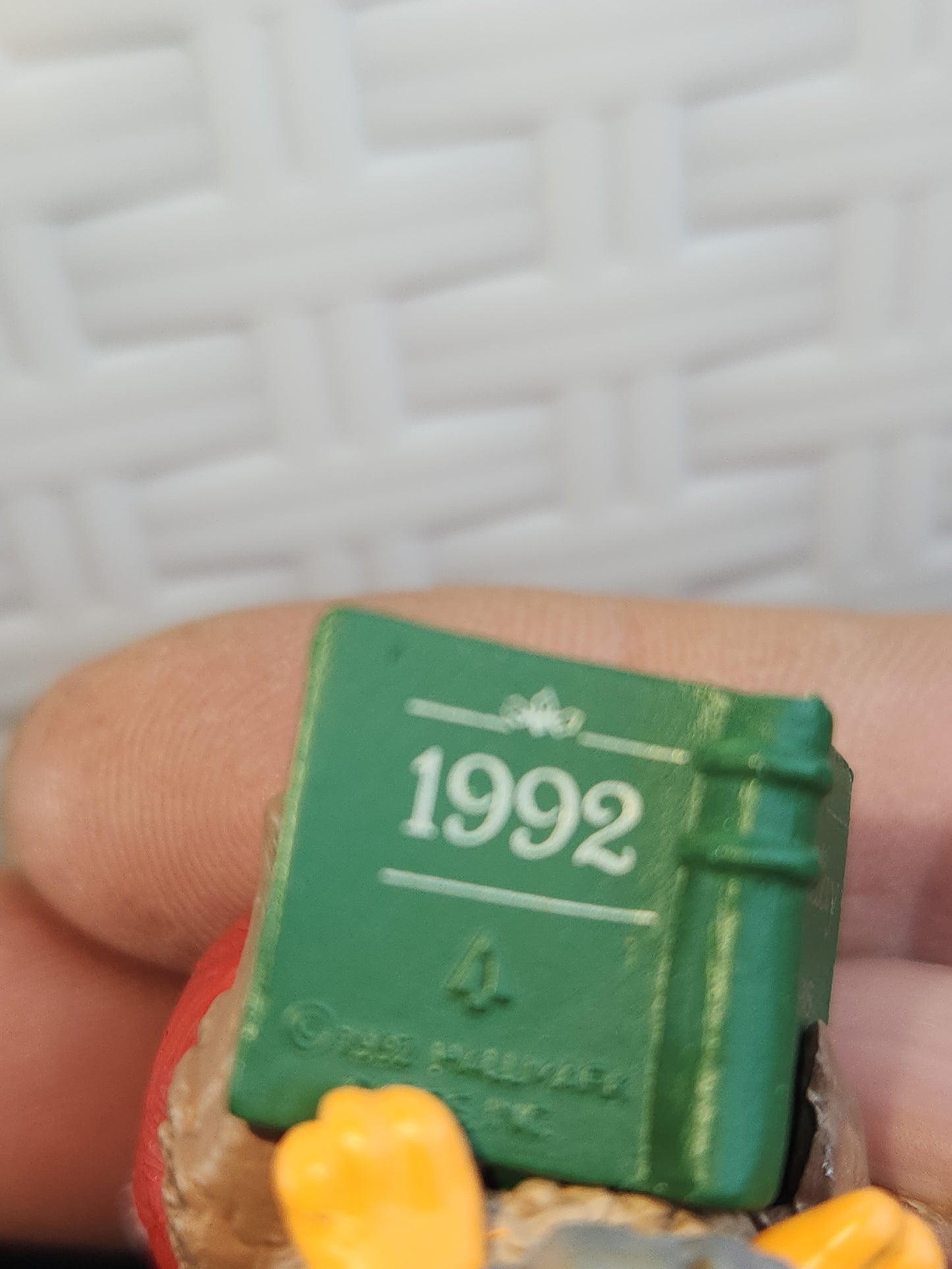 Vintage Hallmark Keepsake Ornament Owliver First in series 1992 miniature