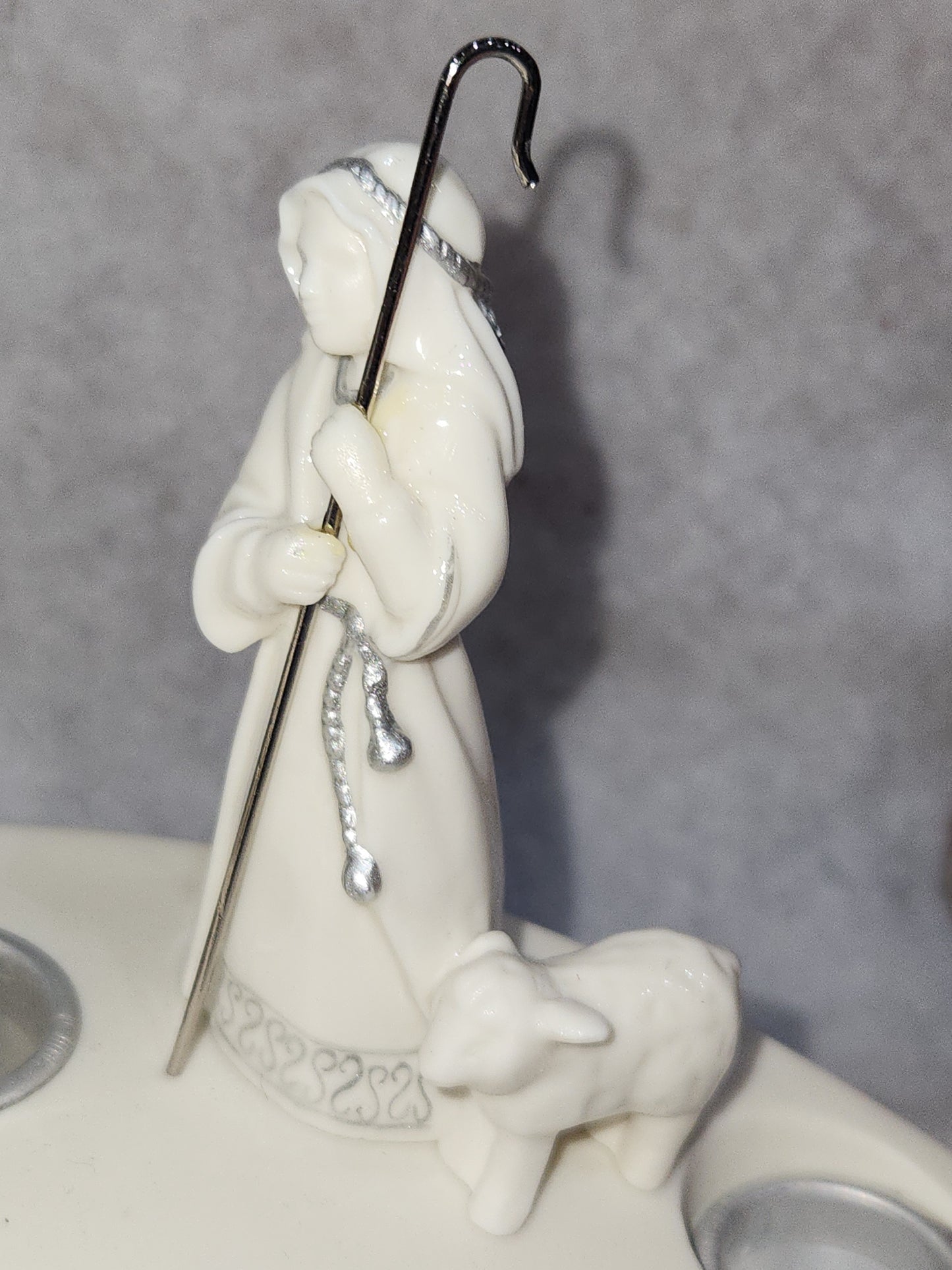 Vintage Hallmark Keepsake O Come, Emmanuel Nativity Advent Candle Holder has box 2004