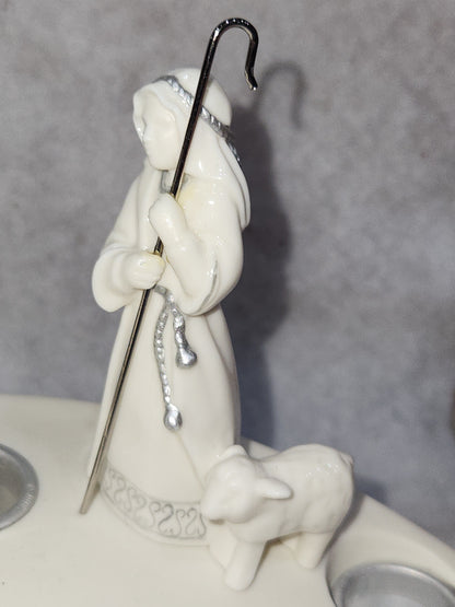 Vintage Hallmark Keepsake O Come, Emmanuel Nativity Advent Candle Holder has box 2004