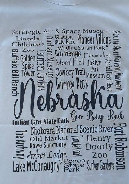 Unisex Nebraska Landmarks T-shirt sandstone