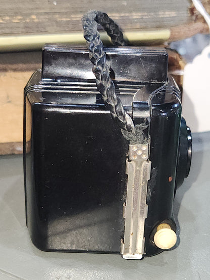 Vintage Kodak Camera Baby Brownie Special With Bakelite Box 127 Film 1940s vc8