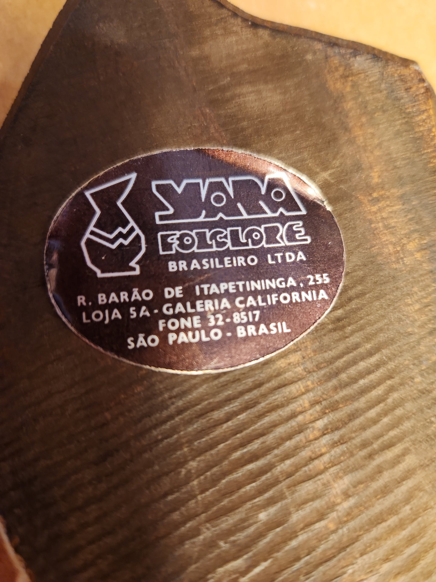 Vintage Brazilian Folkart Decorative Wooden Wall Sculpture Carving Yara Folclore Made in Brazil wh1