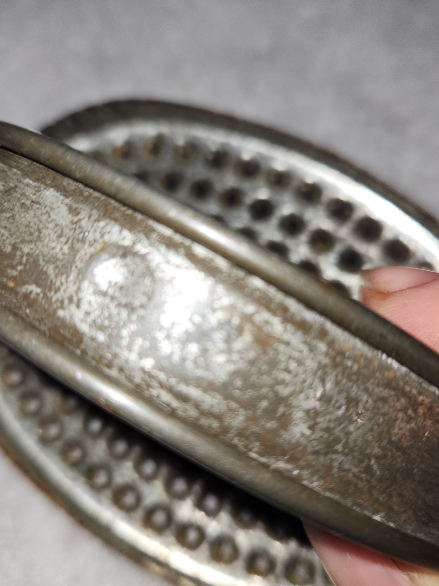 Vintage Antique aluminum Palm Grater Hand Grater Ricer kit111